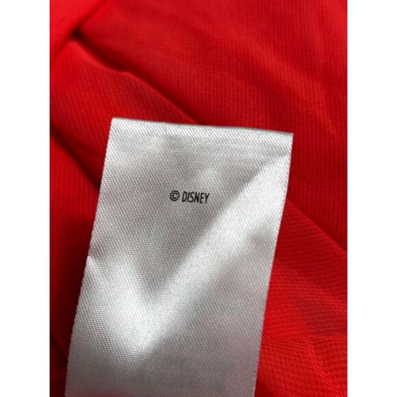 Disney Moana Girls A-Line Sleeveless Ruffle Dress Zip-Up Back Size 7/8 Red - Picture 6 of 8